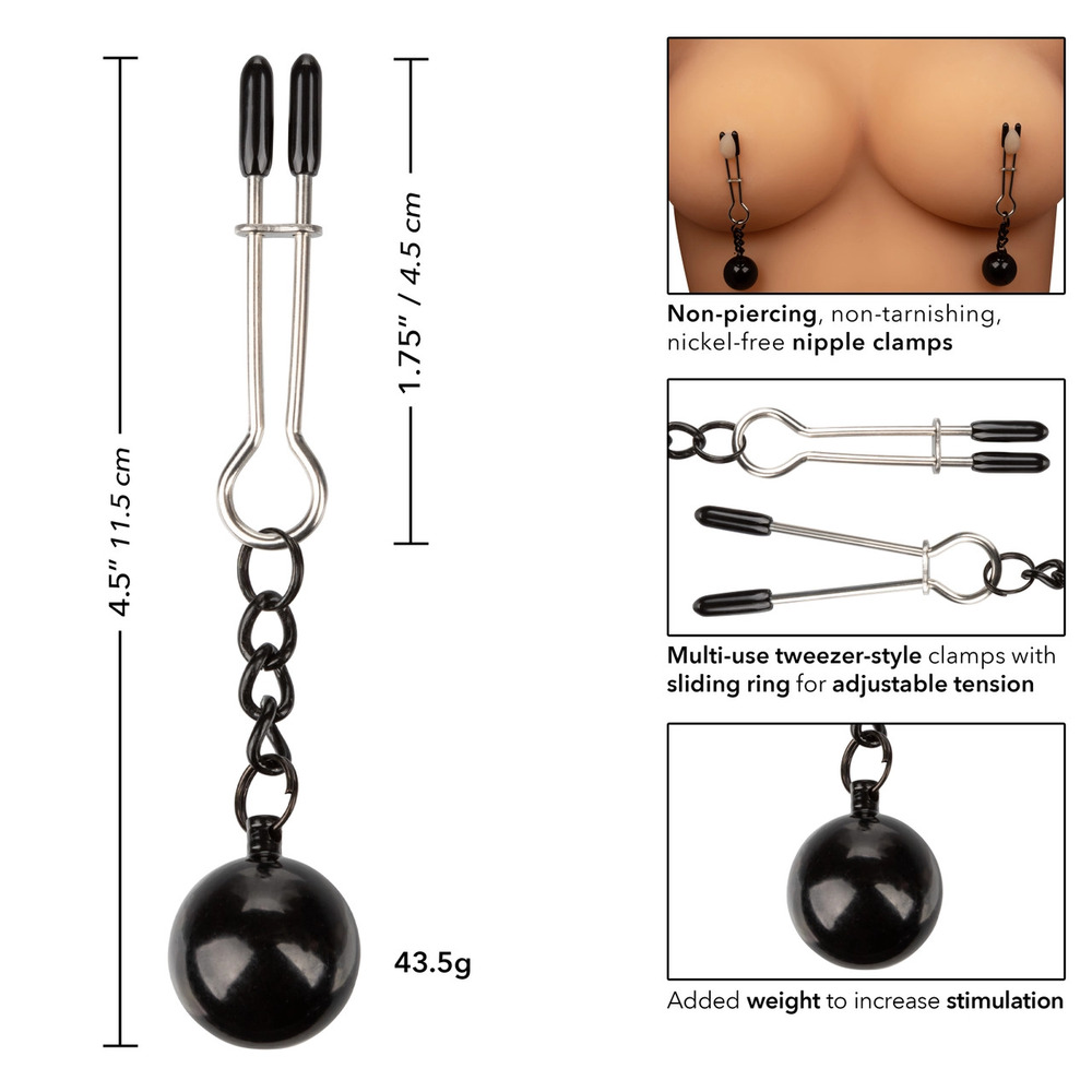 Nipple Grips Weighted Tweezer Nipple Clamps image 2