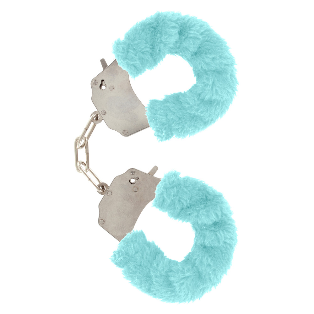 ToyJoy Furry Fun Wrist Cuffs Aqua image 1