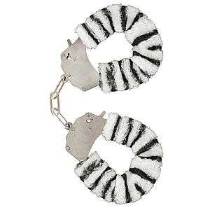 ToyJoy Furry Fun Wrist Cuffs Zebra