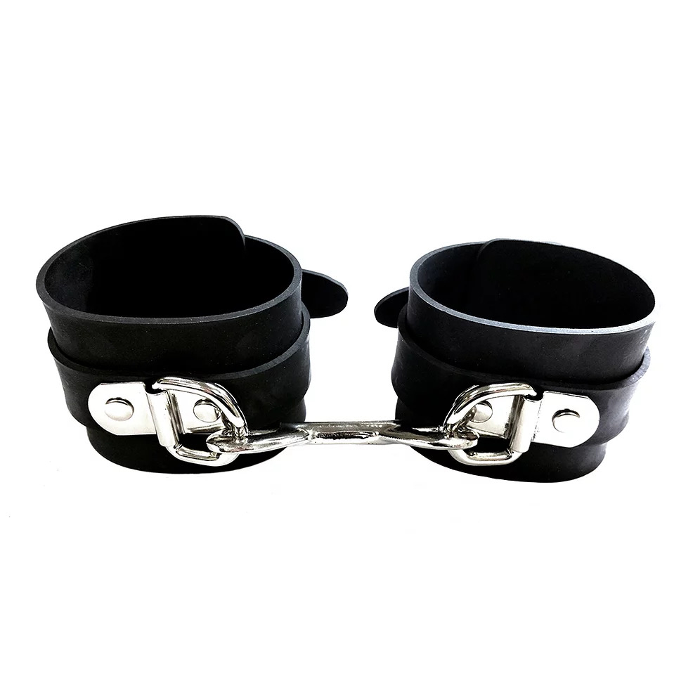 Rouge Garments Black Rubber Wrist Cuffs image 1