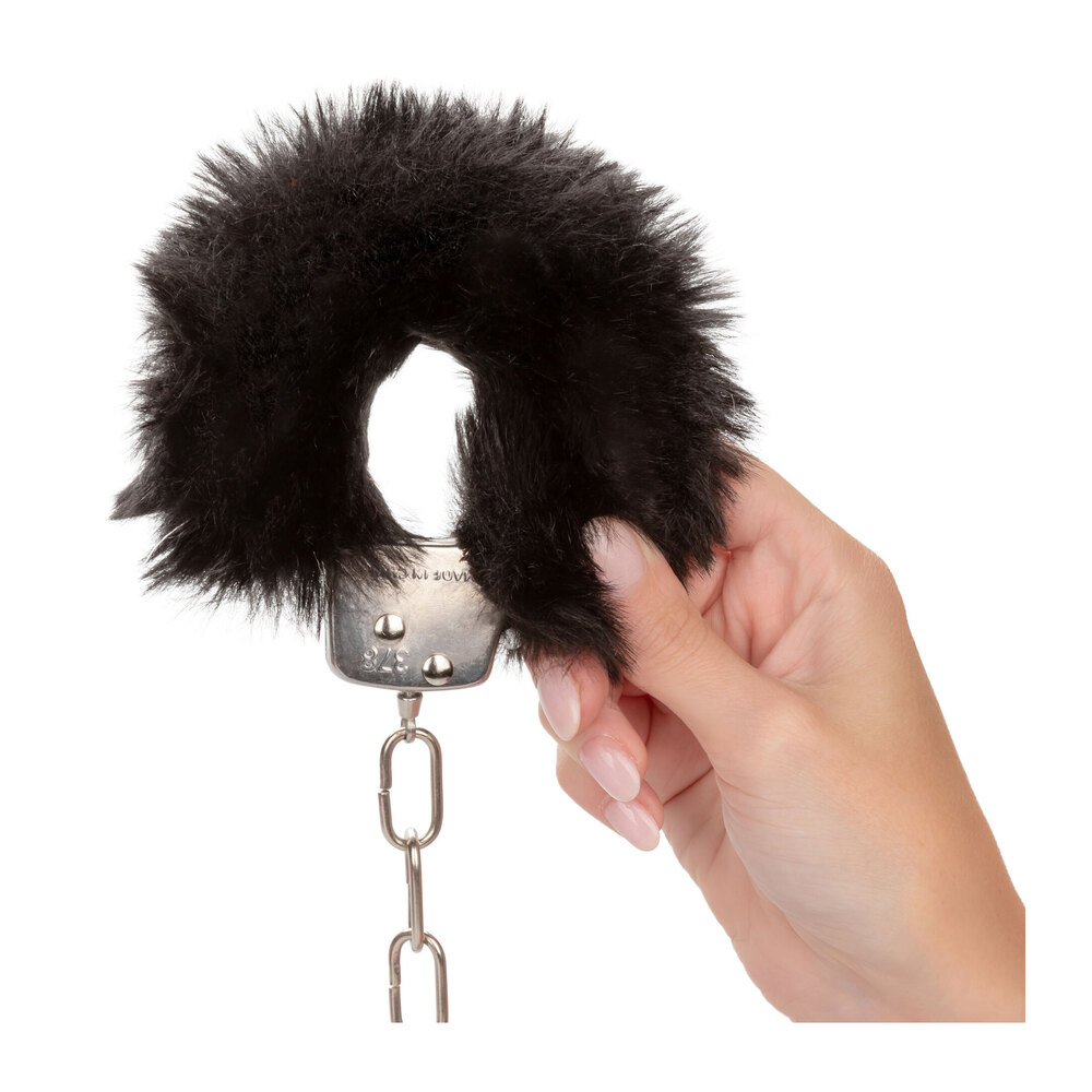 Ultra Fluffy Furry Cuffs Black image 3