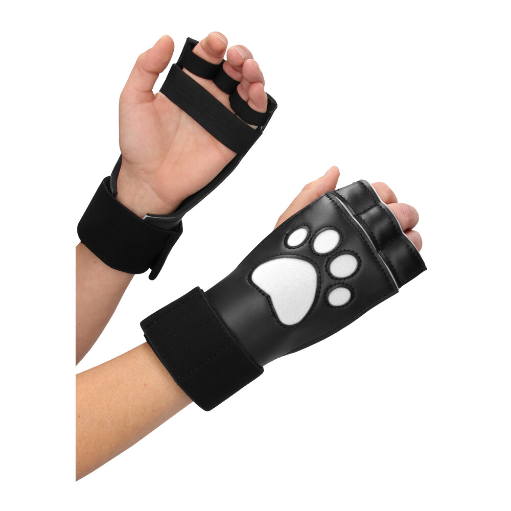 Neoprene Puppy Paw Gloves Puppy Play image 1