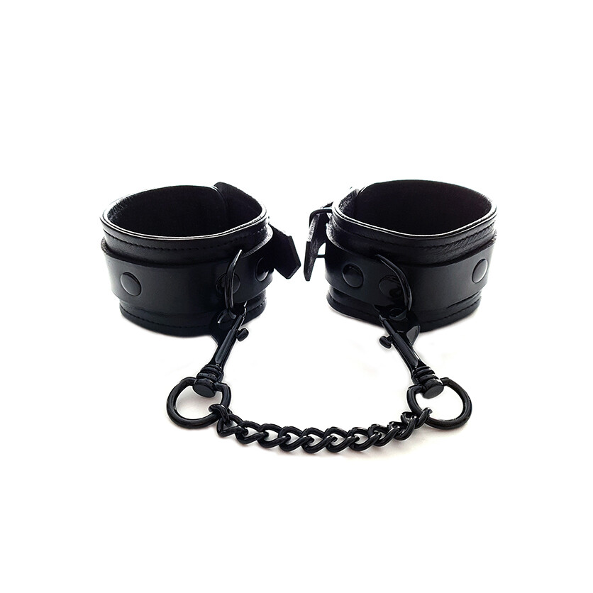 Rouge Garments Plain Black Wrist Cuffs image 1