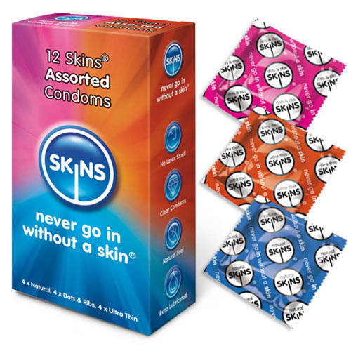 Skins Condoms Assorted 12 Pack image 1