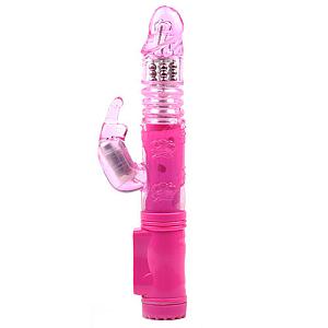 Pink Rabbit Vibrator With Thrusting Motion