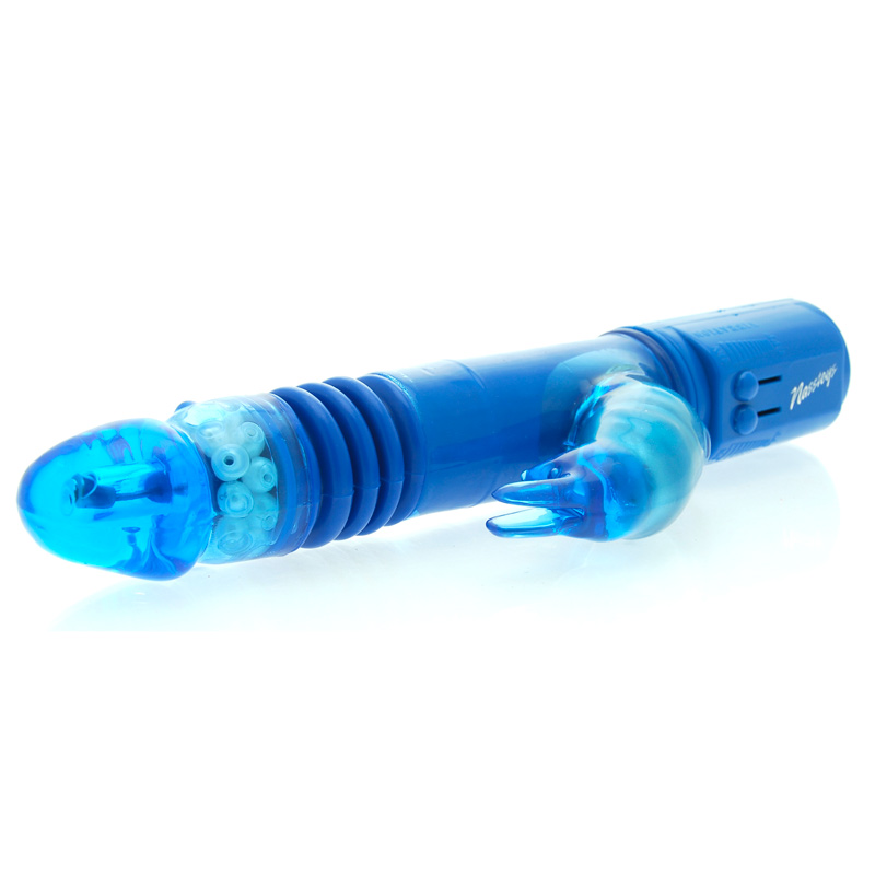 Deep Stroker Rabbit Vibrator Blue image 2