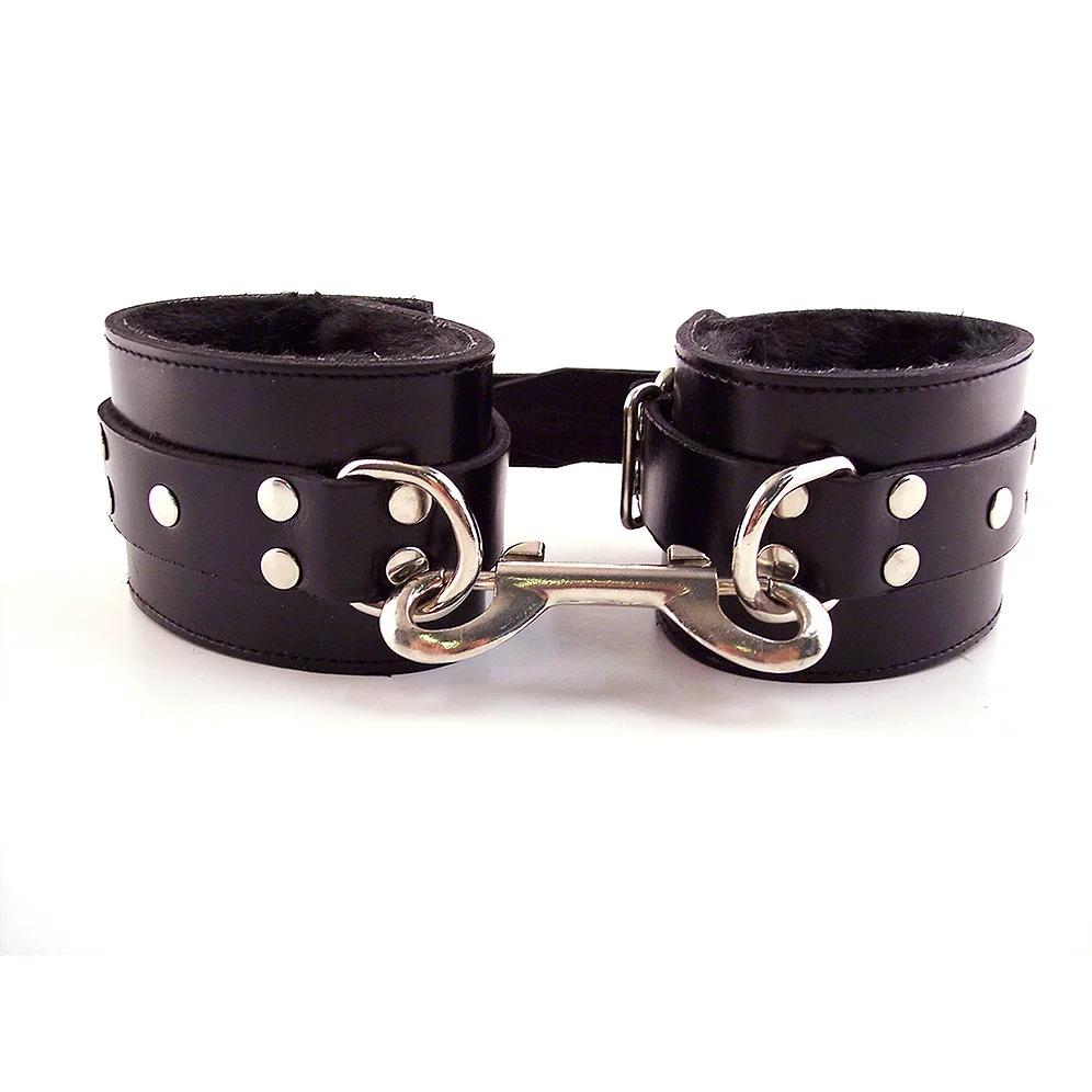 Rouge Garments Black Fur Wrist Cuffs image 1