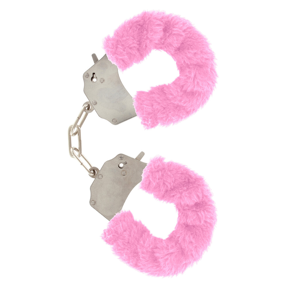 ToyJoy Furry Fun Wrist Cuffs Pink image 1