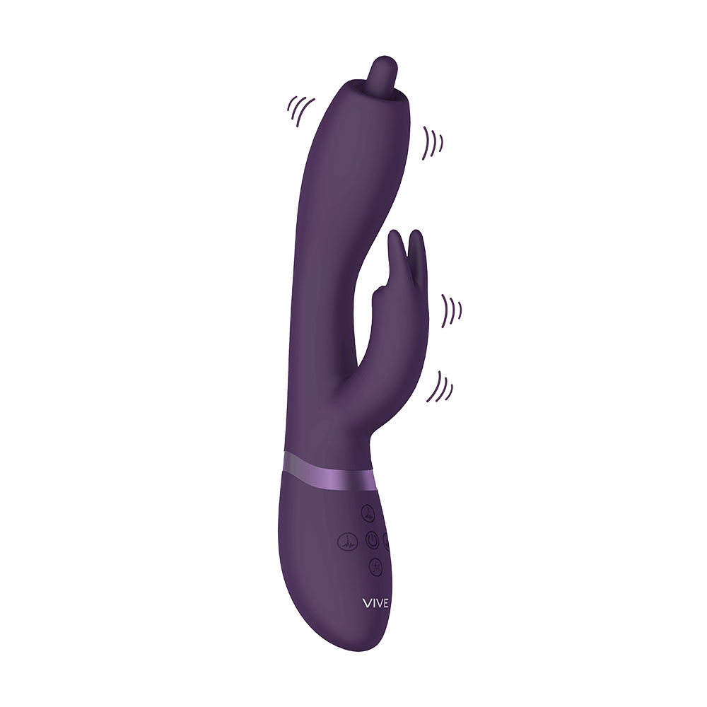 Vive Nilo Purple Pinpoint Rotating G Spot Rabbit image 3