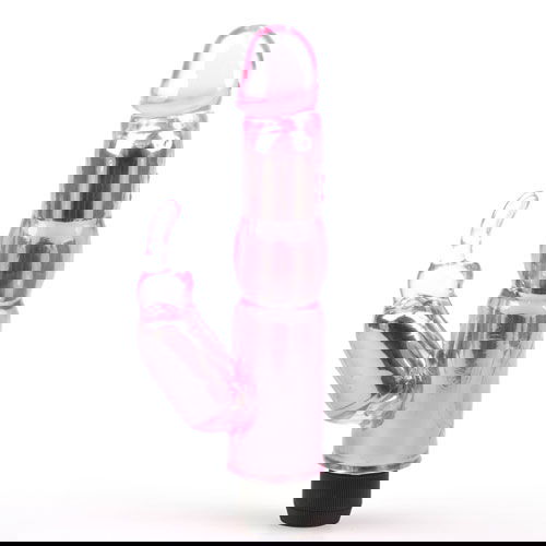 Waves Of Pleasure Crystal Pink Rabbit Vibrator image 2