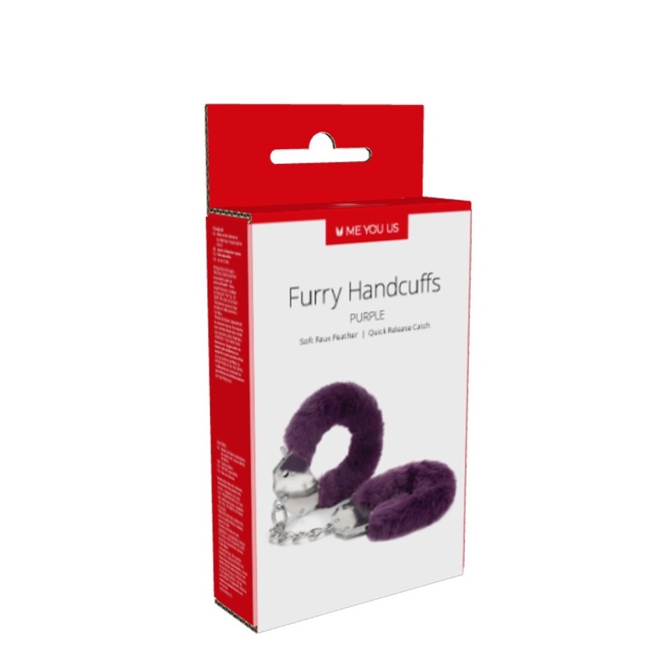 Me You Us Furry Handcuffs Purple image 4