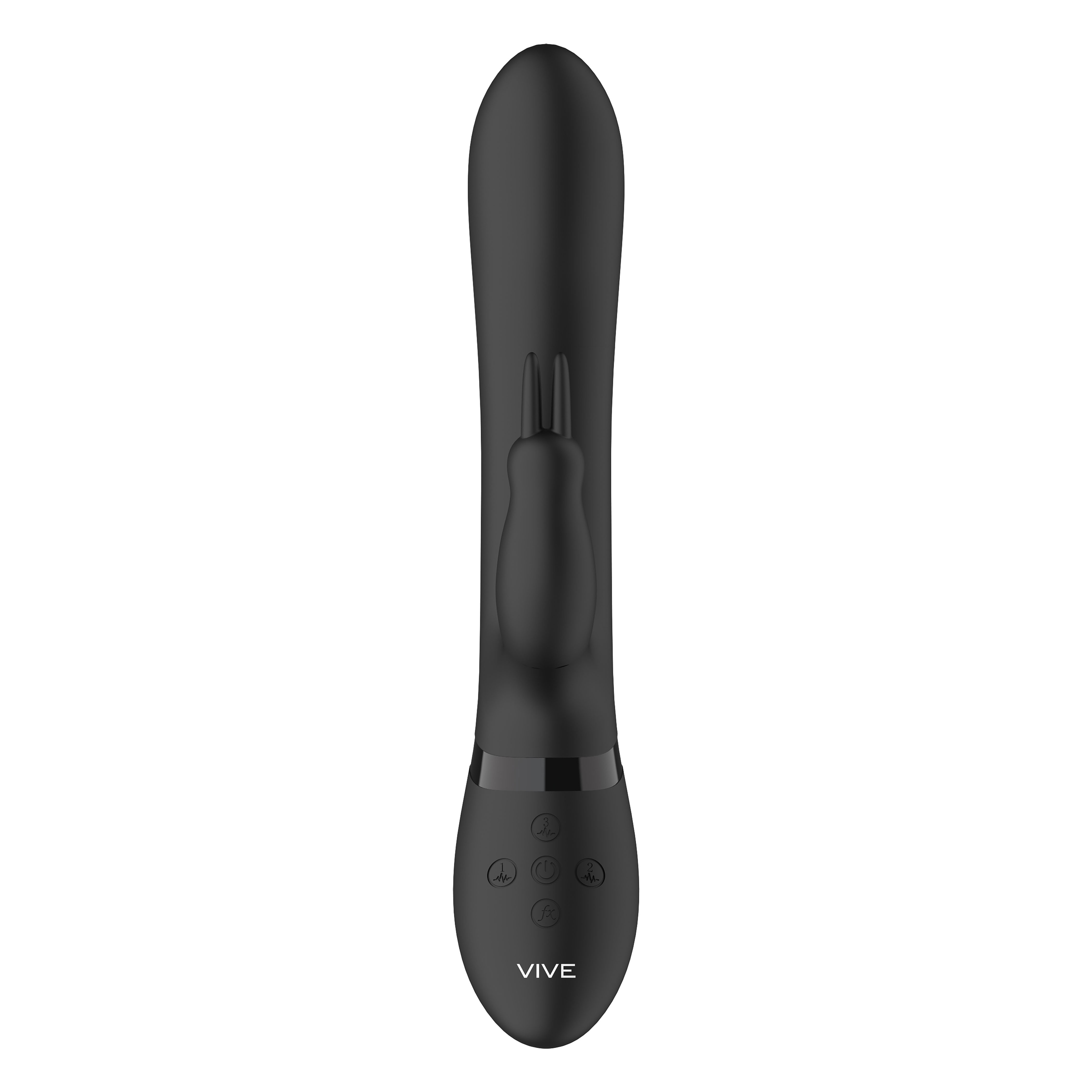 Vive Amoris Black Rabbit Vibrator With Stimulating Beads image 2