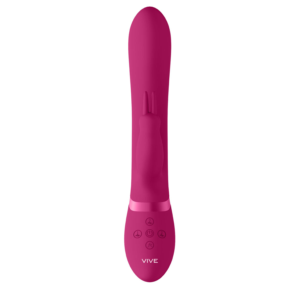 Vive Amoris Pink Rabbit Vibrator With Stimulating Beads image 2