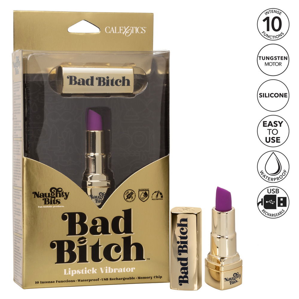 Naughty Bits Bad Bitch Rechargeable Lipstick Vibrator image 4