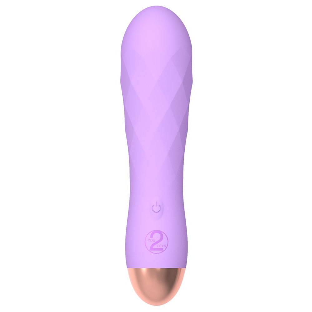 Cuties Silk Touch Rechargeable Mini Vibrator Purple image 1