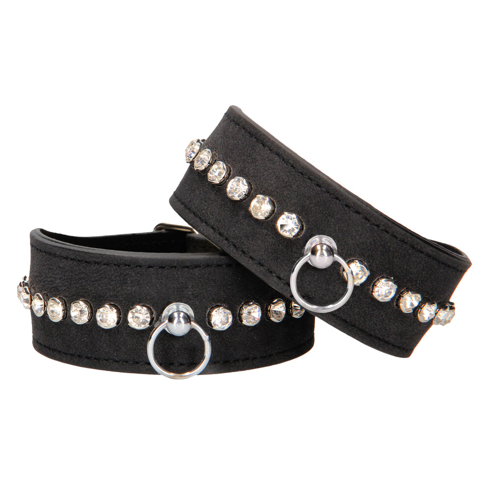 Ouch Diamond Studded Wrist Cuffs image 1