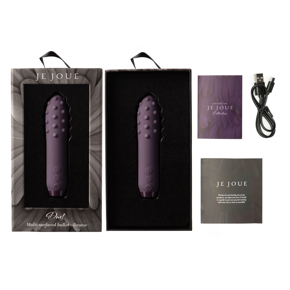 Je Joue Duet Multi Surfaced Bullet Vibrator Purple image 4