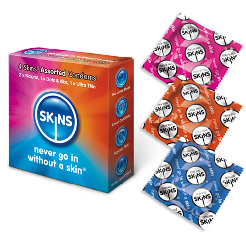 Skins Condoms Assorted 4 Pack image 1