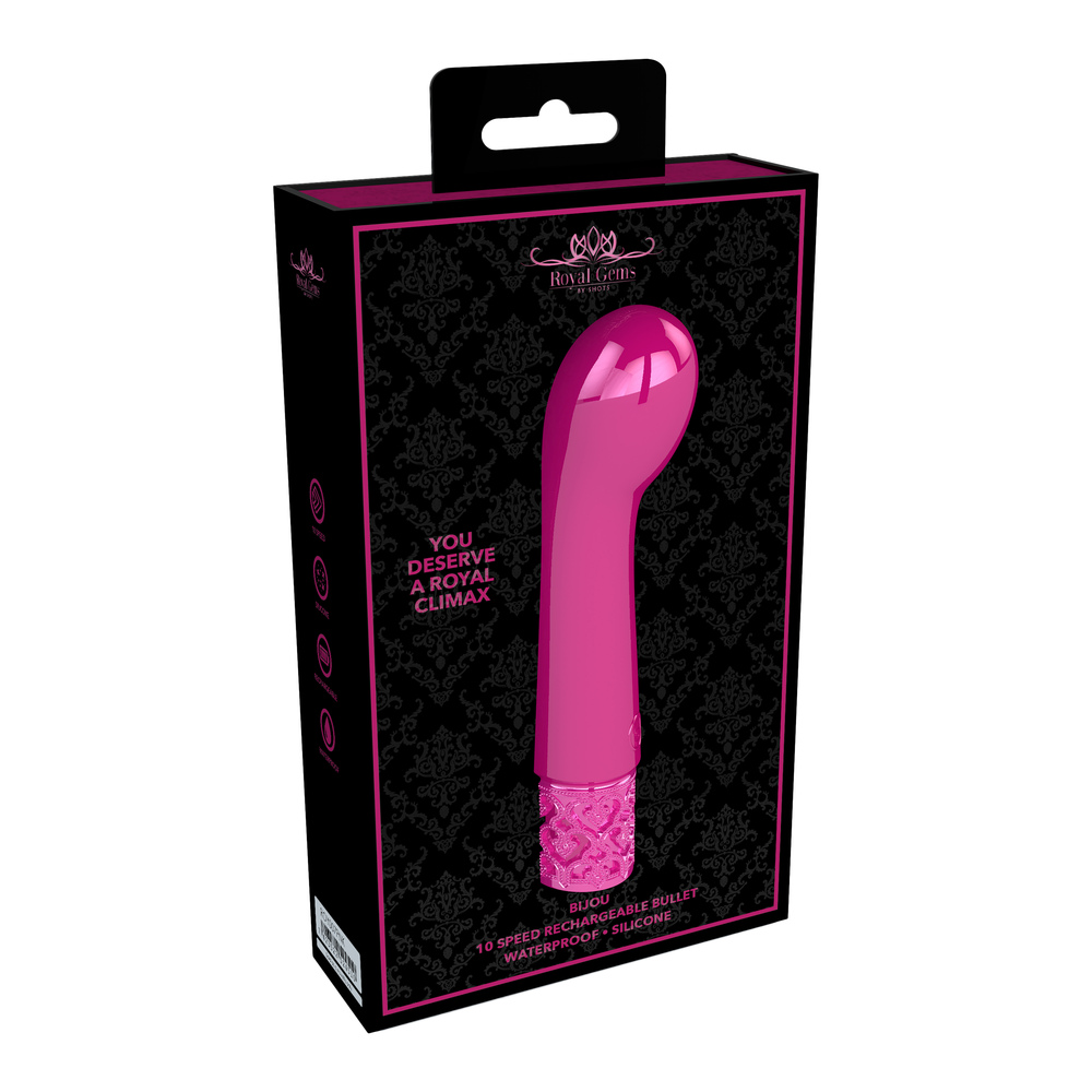 Royal Gems Bijou Rechargeable Silicone Bullet Pink image 4