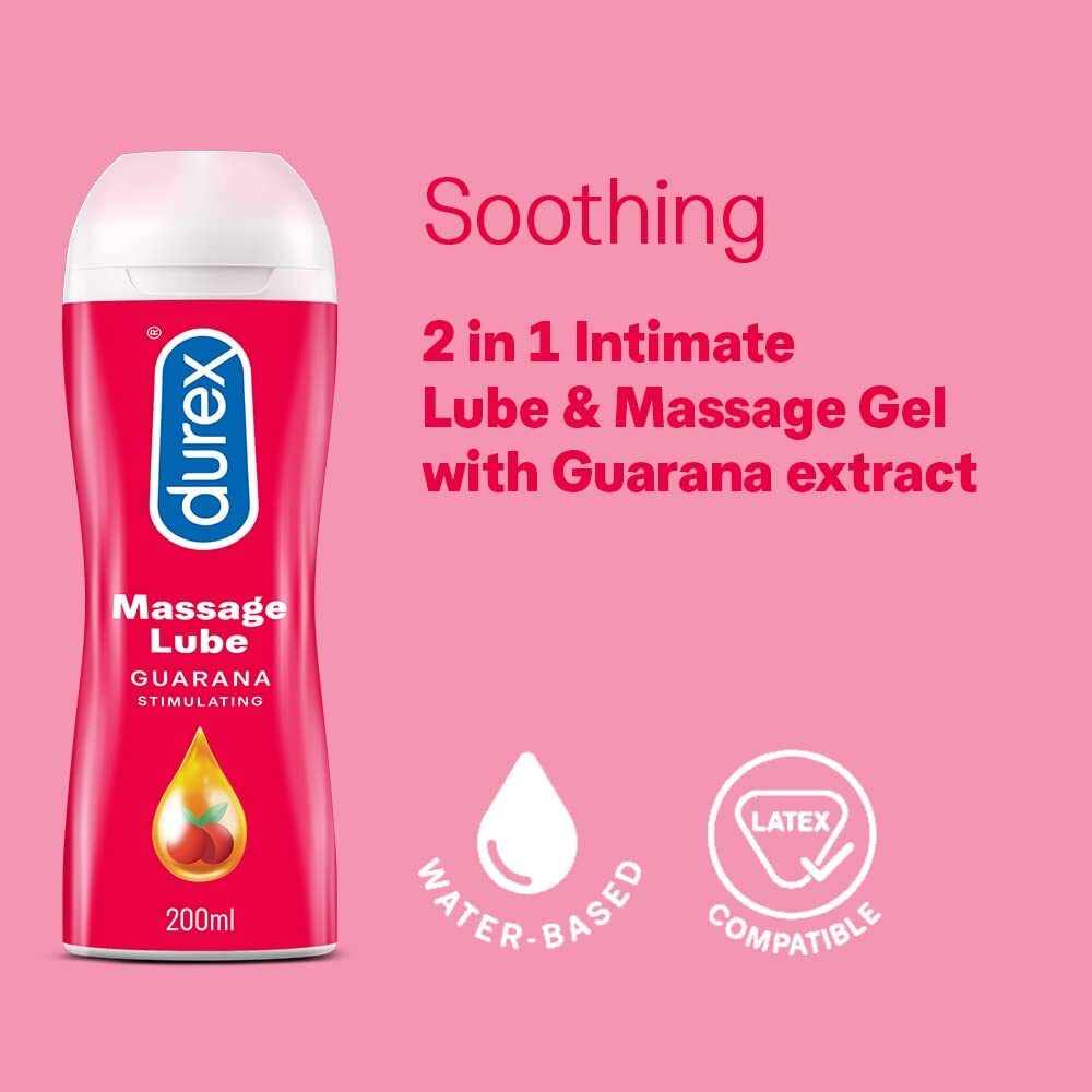 Durex Massage Lube Guarana Stimulating 200ml image 2