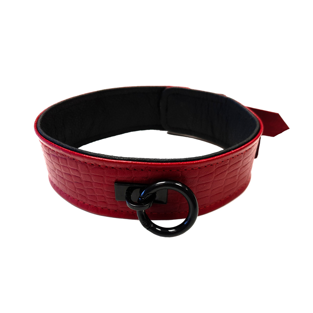 Rouge Garments Leather Croc Print Collar image 1