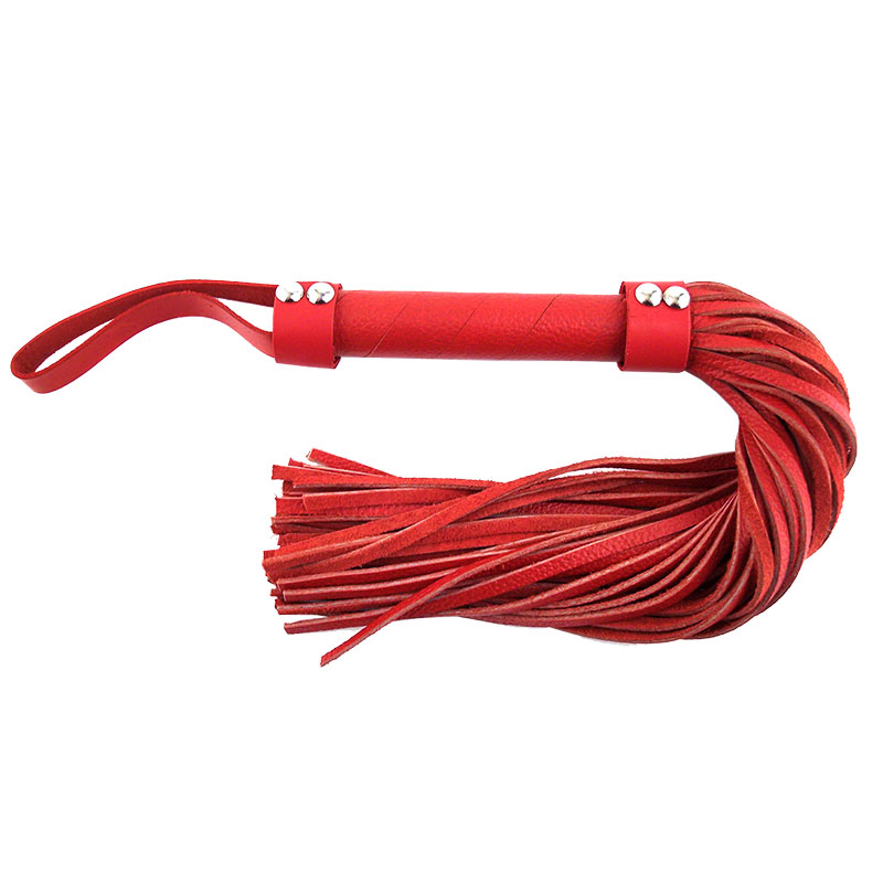 Rouge Garments Red Leather Flogger image 1