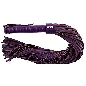 Rouge Garments Large Purple Leather Flogger