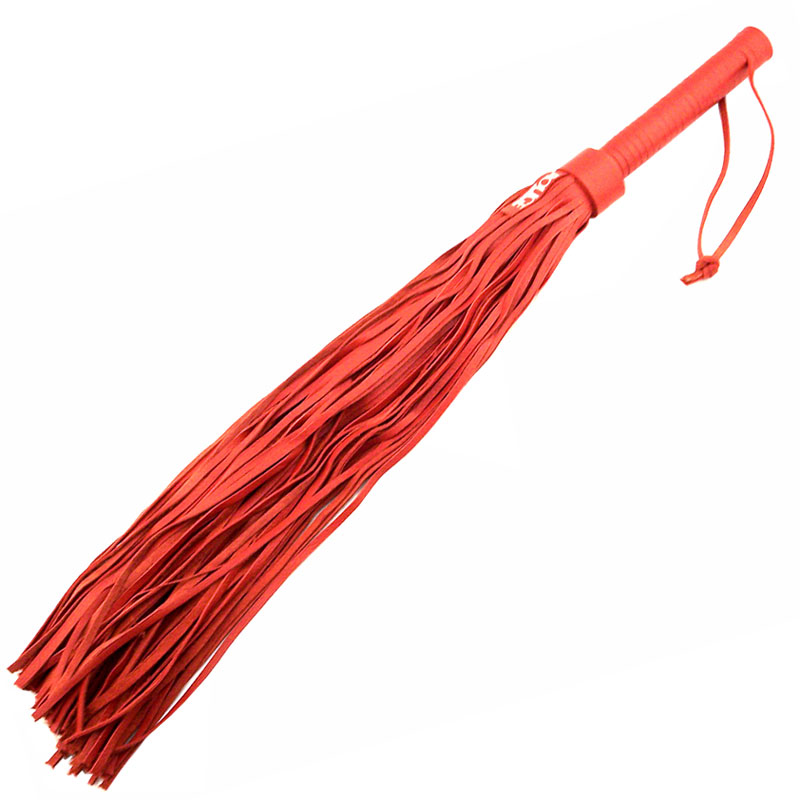 Rouge Garments Large Red Leather Flogger image 1