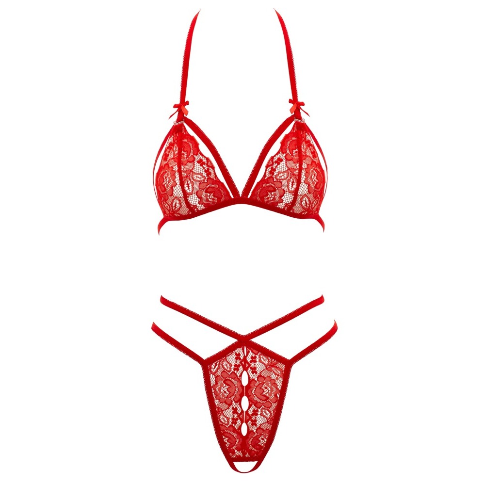 Cottelli Lace Set Red image 3