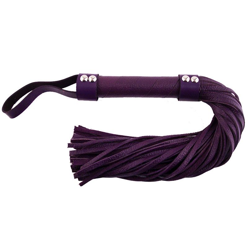 Rouge Garments Purple Leather Flogger image 1