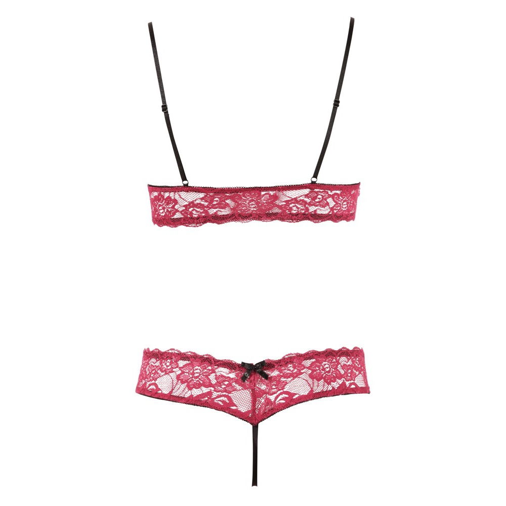 Cottelli Bra Set Open Cup and Crotchless Set image 4