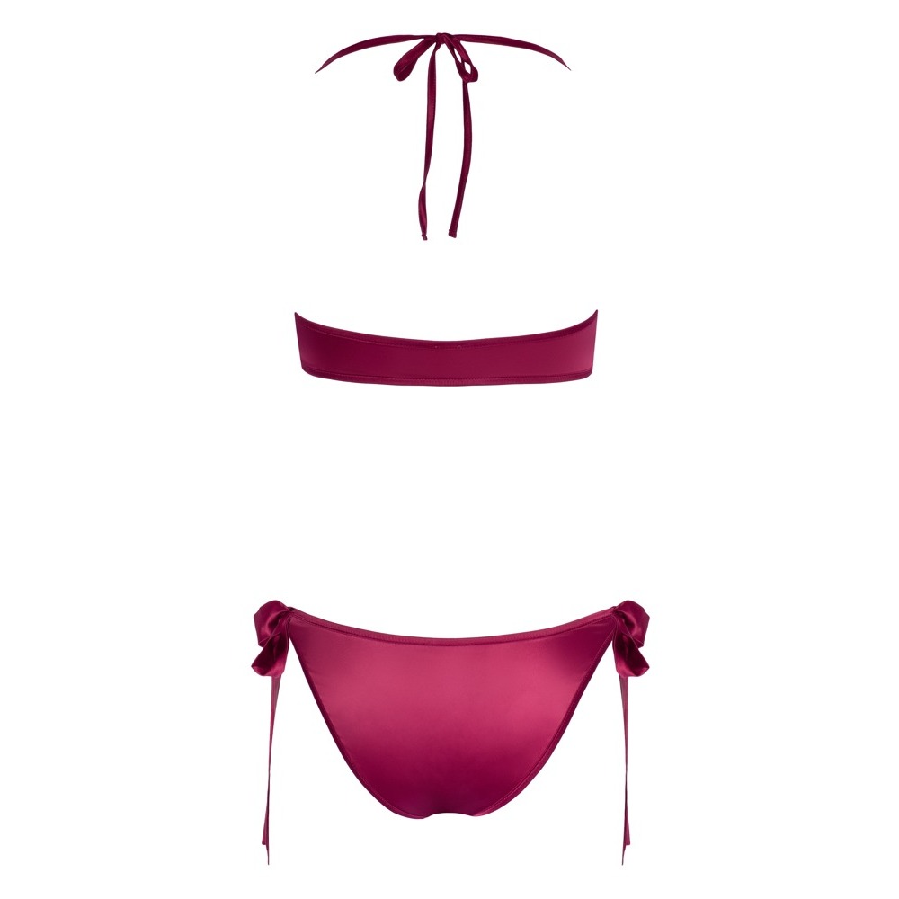 Cottelli Tie Up Bra And Briefs Set Red image 4