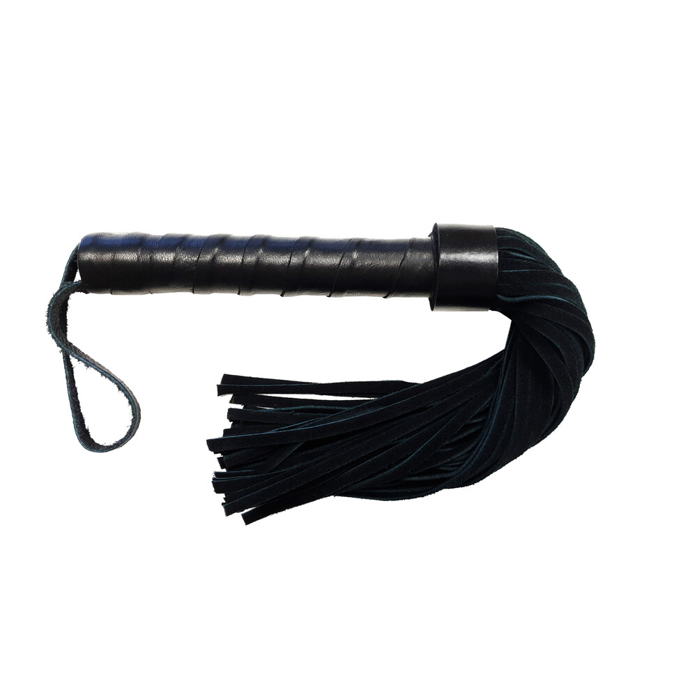 Rouge Leather Handle Suede Flogger image 1