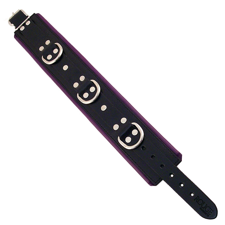 Rouge Garments Black And Purple Padded Collar image 1