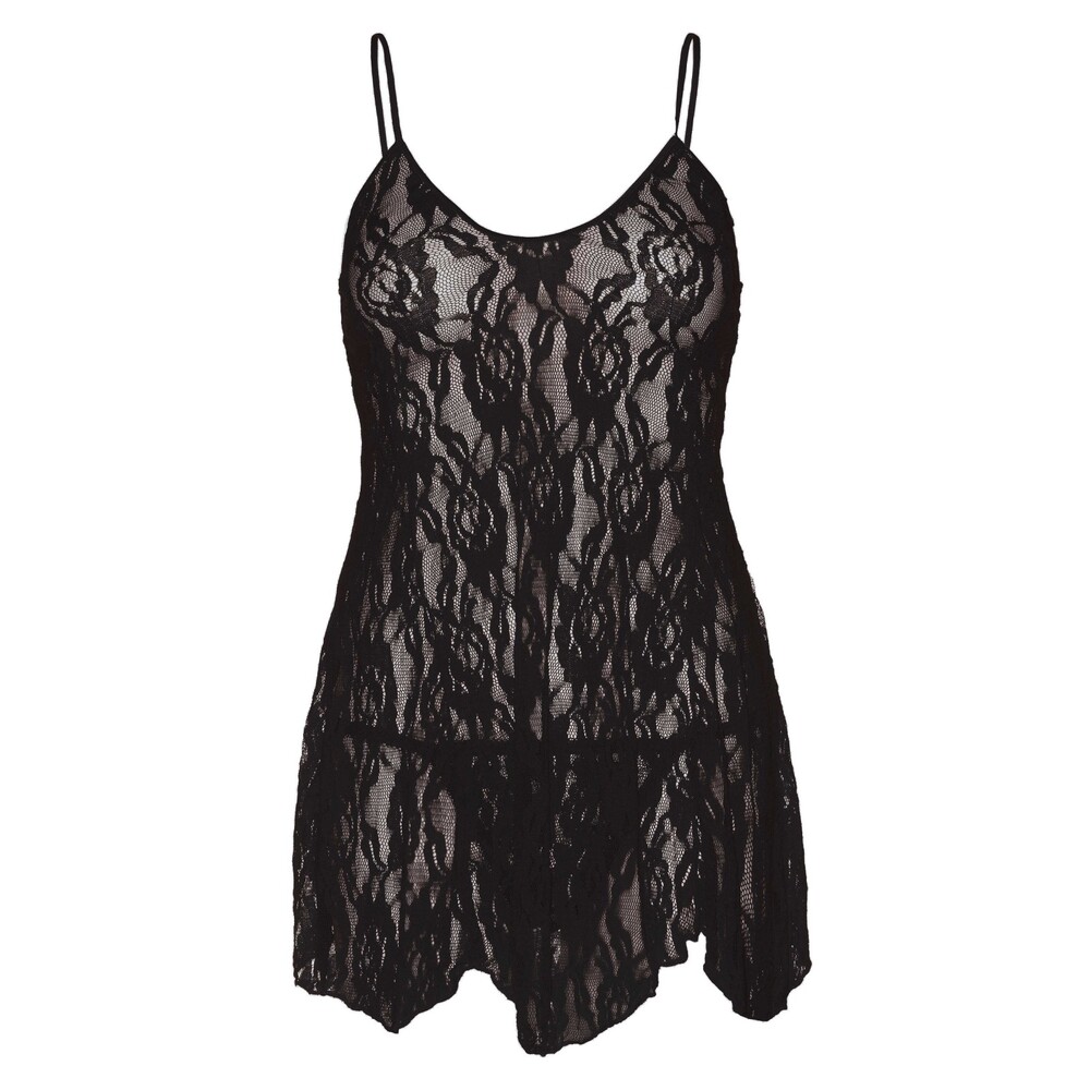 Leg Avenue Rose Lace Flair Chemise Black UK 14 to 18 image 2