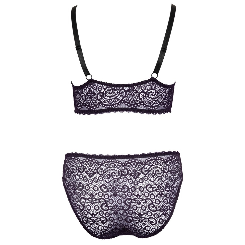 Cottelli Curves Delicate Lace Bralette And Briefs image 4