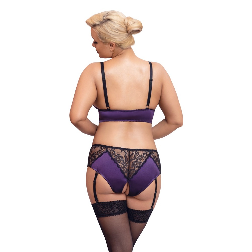 Cottelli Curves Bralette Suspender Set image 3