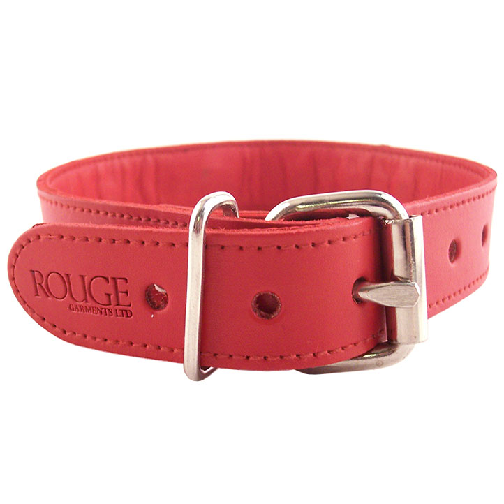 Rouge Garments Red Studded ORing Studded Collar image 2