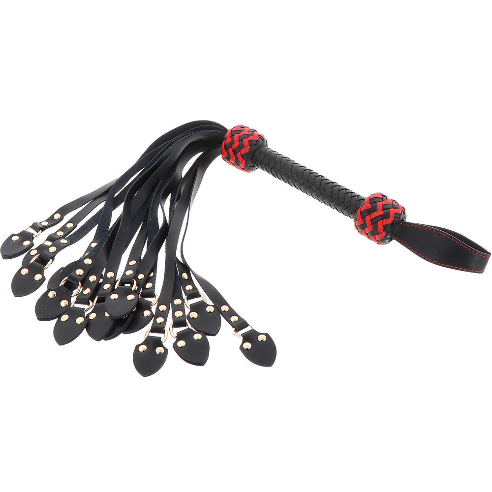 Hidden Desire Masters Leather CatoNine Whip image 1