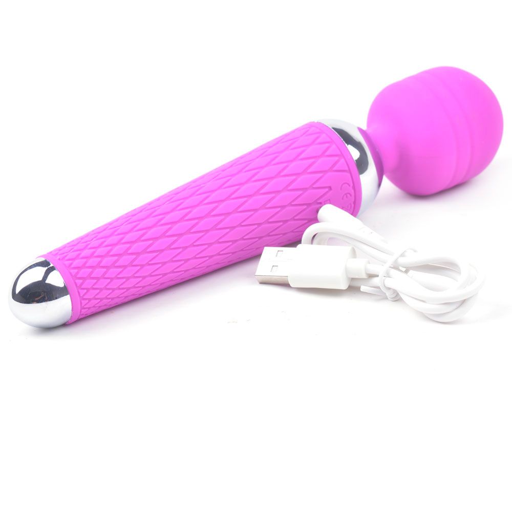 10 Speed Purple Rechargeable Magic Wand image 3