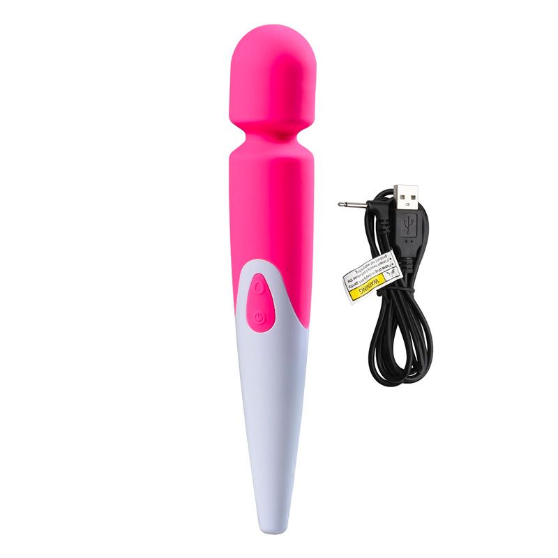 iWand 10 Speed Waterproof Rechargeable Wand Pink image 2