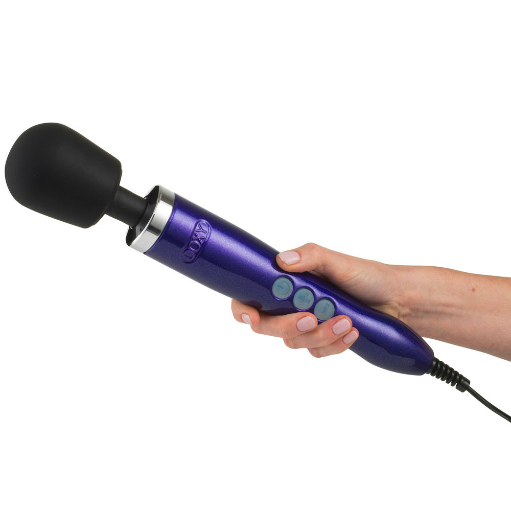 Doxy Die Cast Wand Massager PURPLE UK Plug image 3