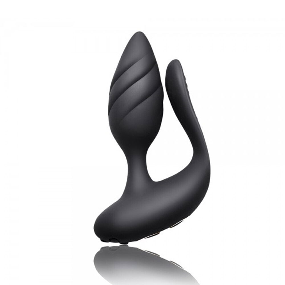 Rocks Off Cocktail Remote Control Couples Vibe Black image 1
