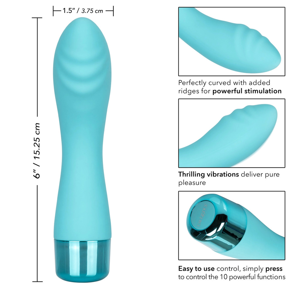 Eden Ripple Silicone GSpot Vibrator Waterproof 6 inch image 2