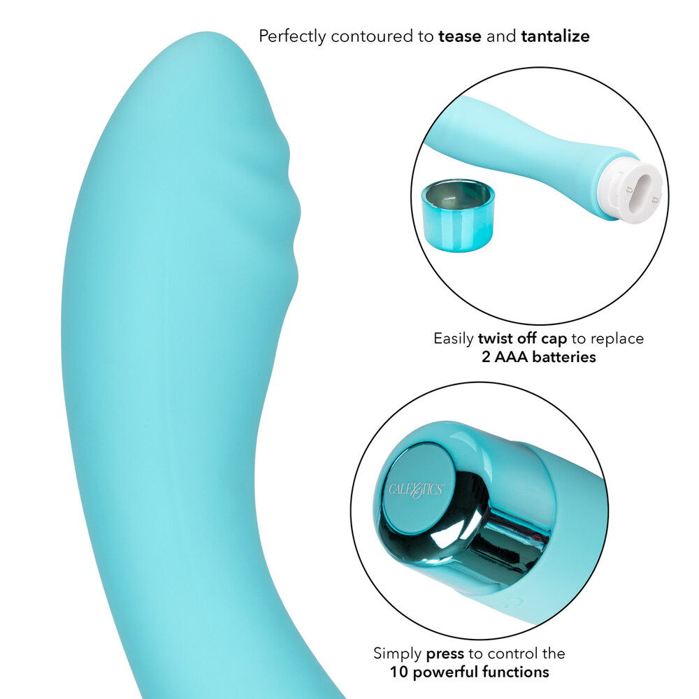 Eden Ripple Silicone GSpot Vibrator Waterproof 6 inch image 3