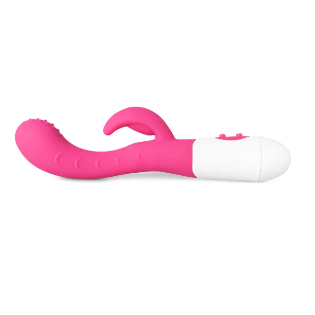 Silicone Dual Motors GSpot Vibrator Pink image 2