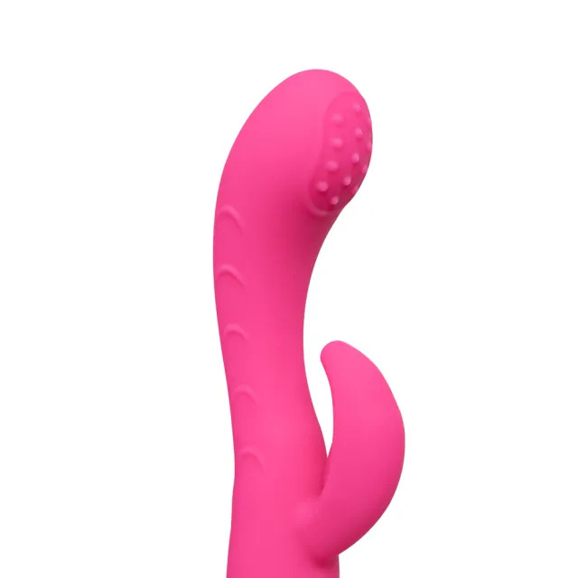 Silicone Dual Motors GSpot Vibrator Pink image 3