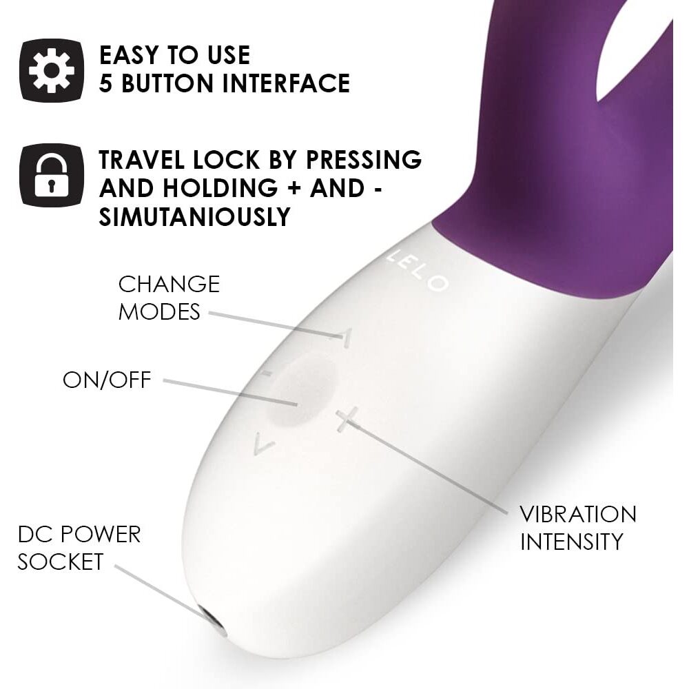 Lelo Ina Wave 2 Luxury Rechargeable Vibe Plum image 2