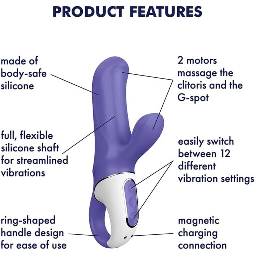 Satisfyer Vibes Magic Bunny Rechargeable GSpot Vibrator image 3