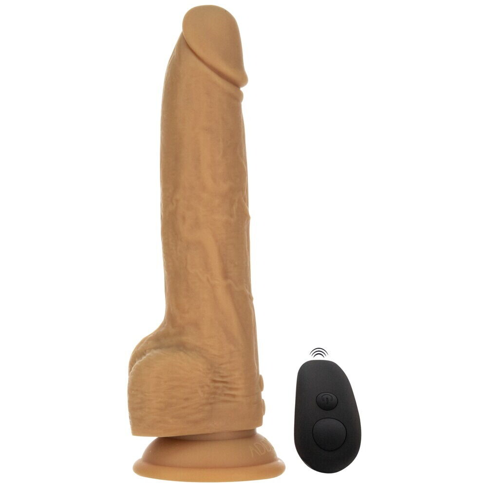 Naked Attraction 9 Inch Thrusting Dildo Caramel image 1